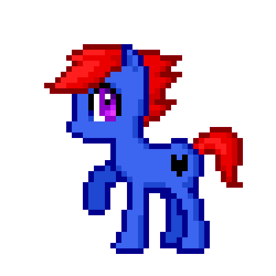 Size: 300x300 | Tagged: safe, artist:theanimefanz, derpibooru exclusive, oc, oc only, oc:black harty, earth pony, pony, pixel art, raised hoof, simple background, solo, transparent background