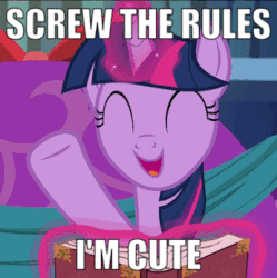 Size: 345x346 | Tagged: safe, edit, edited screencap, screencap, twilight sparkle, alicorn, pony, a hearth's warming tail, adorkable, animated, cute, dork, female, gif, image macro, meme, out of character, solo, twiabetes, twilight sparkle (alicorn)