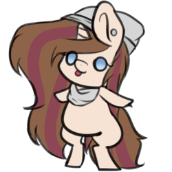 Size: 4200x4200 | Tagged: safe, artist:yeadatchantilly, oc, oc only, oc:alda, pony, unicorn, absurd resolution, chibi, female, mare, simple background, solo, tongue out, transparent background