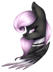 Size: 3100x4200 | Tagged: safe, artist:yeadatchantilly, oc, oc only, pegasus, pony, bust, female, high res, mare, portrait, simple background, solo, transparent background
