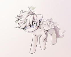 Size: 1999x1597 | Tagged: safe, artist:inowiseei, scootaloo, pony, g4, bruised, crying, female, monochrome, partial color, scratches, solo, twig