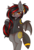 Size: 1949x2904 | Tagged: safe, artist:ruef, oc, oc only, oc:tomoko tanue, bat pony, pony, umbreon, fallout equestria, clothes, female, hoodie, mare, pokémon, ponytail, solo