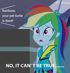 Size: 684x714 | Tagged: safe, screencap, rainbow dash, equestria girls, g4, female, op is a duck, sad, solo, this will end in tears