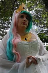 Size: 1361x2048 | Tagged: safe, artist:rabbit, princess celestia, human, g4, clothes, cosplay, costume, female, irl, irl human, photo, solo