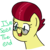 Size: 500x500 | Tagged: safe, artist:cherryceriseart, oc, oc only, oc:aces high, earth pony, pony, female, glasses, mare, simple background, solo, transparent background