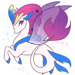 Size: 2400x2400 | Tagged: safe, artist:polyhexian, queen novo, seapony (g4), g4, my little pony: the movie, female, high res, simple background, solo, transparent background