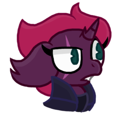 Size: 570x546 | Tagged: safe, artist:thefanficfanpony, fizzlepop berrytwist, tempest shadow, pony, unicorn, g4, my little pony: the movie, broken horn, female, horn, simple background, solo, transparent background