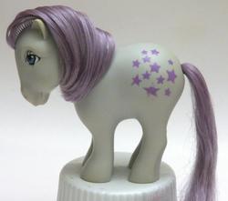 Size: 767x678 | Tagged: safe, photographer:relcelestia, blue belle, g1, argentinian, irl, photo, solo, toy, variant