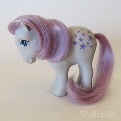 Size: 1280x1280 | Tagged: safe, photographer:shellebelle, blue belle, earth pony, pony, g1, argentinian, female, irl, mare, photo, solo, toy, variant