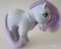 Size: 724x578 | Tagged: safe, photographer:sosilver, blue belle, g1, irl, italian, italy, photo, solo, toy, variant, watermark