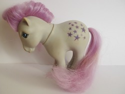 Size: 3016x2262 | Tagged: safe, photographer:tiara546, blue belle, earth pony, pony, g1, female, high res, irl, italian, italy, mare, photo, solo, toy, variant