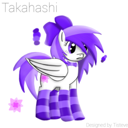 Size: 1000x1000 | Tagged: safe, artist:lunalewdie, derpibooru exclusive, oc, oc only, oc:takahashi, pegasus, pony, clothes, cutie mark, reference sheet, socks, solo, striped socks