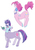 Size: 700x1000 | Tagged: safe, artist:misochikin, pinkie pie, twilight sparkle, centaur, horse, human, ponytaur, taur, equestria girls, g4, book, duo, female, pixiv, that pony sure does love books