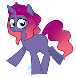 Size: 1438x1444 | Tagged: safe, artist:sugahfox, oc, oc only, pony, unicorn, female, mare, simple background, solo, transparent background, walking