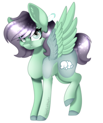 Size: 1341x1599 | Tagged: safe, artist:minelvi, artist:ohhoneybee, oc, oc only, oc:cloudy night, pegasus, pony, collaboration, colored hooves, eyelashes, female, mare, palette swap, pegasus oc, raised leg, recolor, simple background, solo, spread wings, transparent background, wings