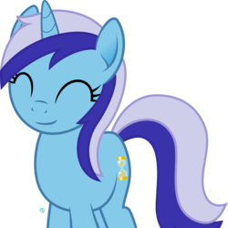 Size: 2251x2250 | Tagged: safe, artist:arifproject, minuette, pony, unicorn, g4, cute, eyes closed, female, high res, simple background, smiling, solo, transparent background, vector