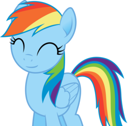 Size: 2233x2202 | Tagged: safe, artist:arifproject, rainbow dash, g4, cute, eyes closed, female, high res, simple background, smiling, solo, transparent background, vector