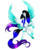 Size: 2513x3000 | Tagged: safe, artist:minelvi, oc, oc only, oc:cyan crystal, pegasus, pony, female, high res, mare, rainbow power, simple background, solo, spread wings, transparent background