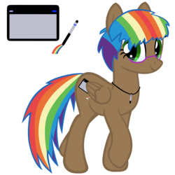 Size: 5000x5000 | Tagged: safe, artist:evilangeljs, oc, oc only, oc:penpal, absurd resolution, cutie mark, rainbow hair, rainbow tail, simple background, solo, transparent background, vector