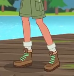 Size: 463x480 | Tagged: safe, timber spruce, equestria girls, g4, legend of everfree, boots, clothes, legs, pictures of legs, pier, shoes, shorts, socks, solo