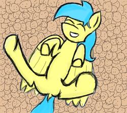 Size: 3600x3200 | Tagged: safe, oc, oc only, oc:annapone, pegasus, pony, cookie, female, food, high res, smiling, solo