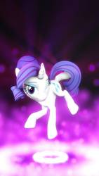 Size: 1080x1920 | Tagged: safe, artist:elliskyan, rarity, pony, unicorn, g4, 3d, female, one eye closed, solo, wink