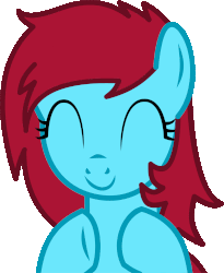 Size: 1710x2083 | Tagged: safe, artist:cyanlightning, oc, oc only, oc:autumn moon, g4, animated, base used, clapping, clapping ponies, congratulations, eyes closed, gif, gift art, loop, simple background, solo, transparent background