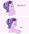 Size: 1200x1440 | Tagged: safe, artist:pj-nsfw, edit, starlight glimmer, pony, unicorn, g4, :i, :t, bipedal, boi, breathing, bust, dialogue, female, frown, mare, meme, portrait, simple background, sketch, solo, spongebob squarepants, white background, wide eyes