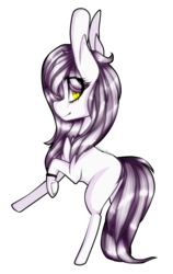 Size: 881x1393 | Tagged: safe, artist:symphstudio, oc, oc only, oc:ivory, earth pony, pony, female, mare, raised hoof, simple background, solo, transparent background, underhoof