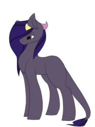 Size: 1500x2000 | Tagged: safe, artist:cyrinthia, oc, oc only, oc:glory, original species, pony, female, horns, mare, simple background, solo, transparent background