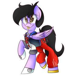 Size: 2048x2048 | Tagged: safe, artist:vanillashineart, oc, oc only, oc:cooper, pony, clothes, cosplay, costume, disney, female, high res, kingdom hearts, mare, raised hoof, simple background, solo, sora, transparent background