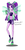 Size: 600x1200 | Tagged: safe, artist:zyza0123, aria blaze, equestria girls, g4, bare shoulders, belly button, boxing, clothes, exeron fighters, exeron gloves, female, fin wings, midriff, ponied up, sleeveless, solo, sports bra, strapless