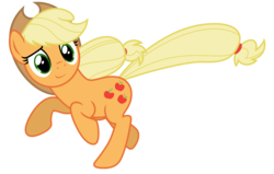 Size: 9137x5809 | Tagged: safe, artist:estories, applejack, earth pony, pony, g4, absurd resolution, female, running, simple background, solo, transparent background, vector