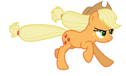 Size: 9000x5431 | Tagged: safe, artist:estories, applejack, earth pony, pony, g4, absurd resolution, female, running, simple background, solo, transparent background, vector