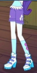 Size: 215x415 | Tagged: safe, screencap, rarity, equestria girls, g4, my little pony equestria girls: legend of everfree, boots, camp everfree outfits, clothes, cropped, female, hips, jewelry, legs, pictures of legs, shorts, socks, solo