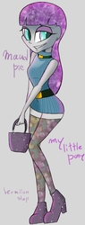 Size: 664x1754 | Tagged: safe, artist:vermilion slap, maud pie, human, g4, female, humanized, looking at you, pony coloring, solo