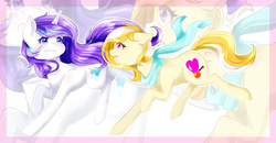 Size: 2000x1036 | Tagged: safe, artist:loure201, oc, oc only, earth pony, pony, unicorn, duo, running