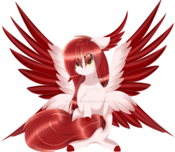 Size: 1024x889 | Tagged: safe, artist:php146, oc, oc only, oc:sora, pegasus, pony, seraph, eye clipping through hair, female, mare, multiple wings, simple background, solo, transparent background