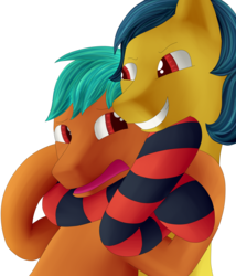 Size: 3000x3500 | Tagged: safe, artist:einboph, oc, oc only, pony, chokehold, clothes, domination, female, femdom, grabbing, headlock, high res, male, mare, nervous, simple background, sleeper hold, smiling, socks, squeezing, stallion, stockings, striped socks, thigh highs, transparent background, wrestling