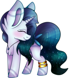 Size: 1024x1166 | Tagged: safe, artist:fizzy2014, oc, oc only, oc:belleza, pony, unicorn, chibi, cute, eyes closed, female, mare, simple background, solo, transparent background