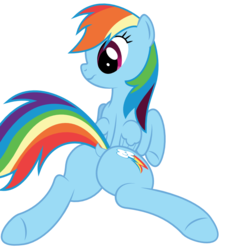 Size: 687x752 | Tagged: safe, artist:derphed, rainbow dash, pegasus, pony, g4, .svg available, butt, female, mare, plot, simple background, solo, svg, transparent background, vector