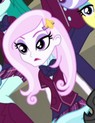 Size: 307x397 | Tagged: safe, screencap, fleur-de-lis, equestria girls, g4, my little pony equestria girls: friendship games, clothes, cropped, crystal prep academy uniform, school uniform