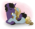 Size: 900x747 | Tagged: safe, artist:tambelon, oc, oc only, oc:bedtime story, oc:keen wit, crystal pony, pony, unicorn, bedwit, female, male, mare, oc x oc, ponysona, shipping, stallion, straight