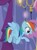 Size: 135x184 | Tagged: safe, screencap, rainbow dash, pegasus, pony, celestial advice, g4, balloon, female, flying, mare, picture for breezies, solo, wings