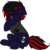 Size: 600x602 | Tagged: safe, artist:tambelon, oc, oc only, oc:darkmatter, pony, female, mare, red and black oc, solo