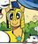 Size: 181x210 | Tagged: safe, idw, flash sentry, tiberius, opossum, pony, g4, micro-series #10, my little pony micro-series, spoiler:comic, armor, comic, cropped, helmet, smiling