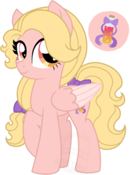 Size: 522x700 | Tagged: safe, artist:tambelon, oc, oc only, oc:pixie dust, pegasus, pony, female, filly, solo, watermark