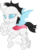 Size: 523x700 | Tagged: safe, artist:tambelon, oc, oc only, oc:silk, changeling, albino changeling, changeling oc, female, simple background, solo, transparent background, watermark, white changeling