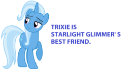 Size: 1752x952 | Tagged: safe, trixie, pony, unicorn, g4, captain obvious, fact, female, honesty, image macro, mare, meme, solo, truth, vector