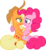 Size: 1250x1356 | Tagged: safe, artist:storfulsten, applejack, pinkie pie, pony, g4, female, lesbian, looking at each other, ship:applepie, shipping, simple background, transparent background